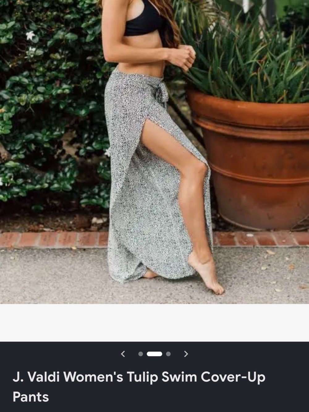Women's blue tie dye tulip pants cover-Up